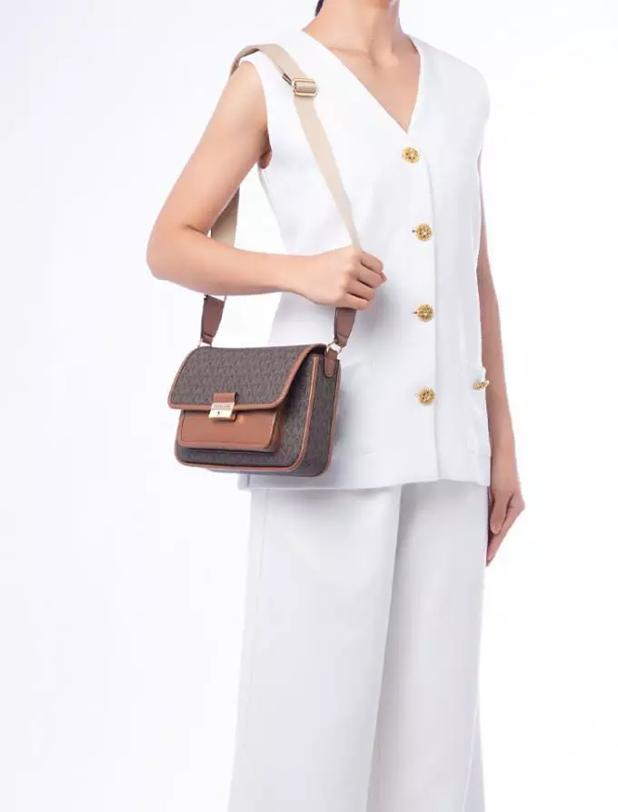 35R5G2BM8B Michael Kors Bradshaw Sign brown black 