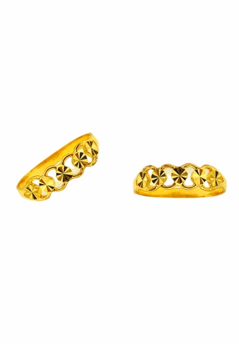 Merlin Goldsmith Merlin Goldsmith 916 Gold Size 10 Fancy Circle Link Ladies Ring (1.69gm) 89211AC1535011GS_1