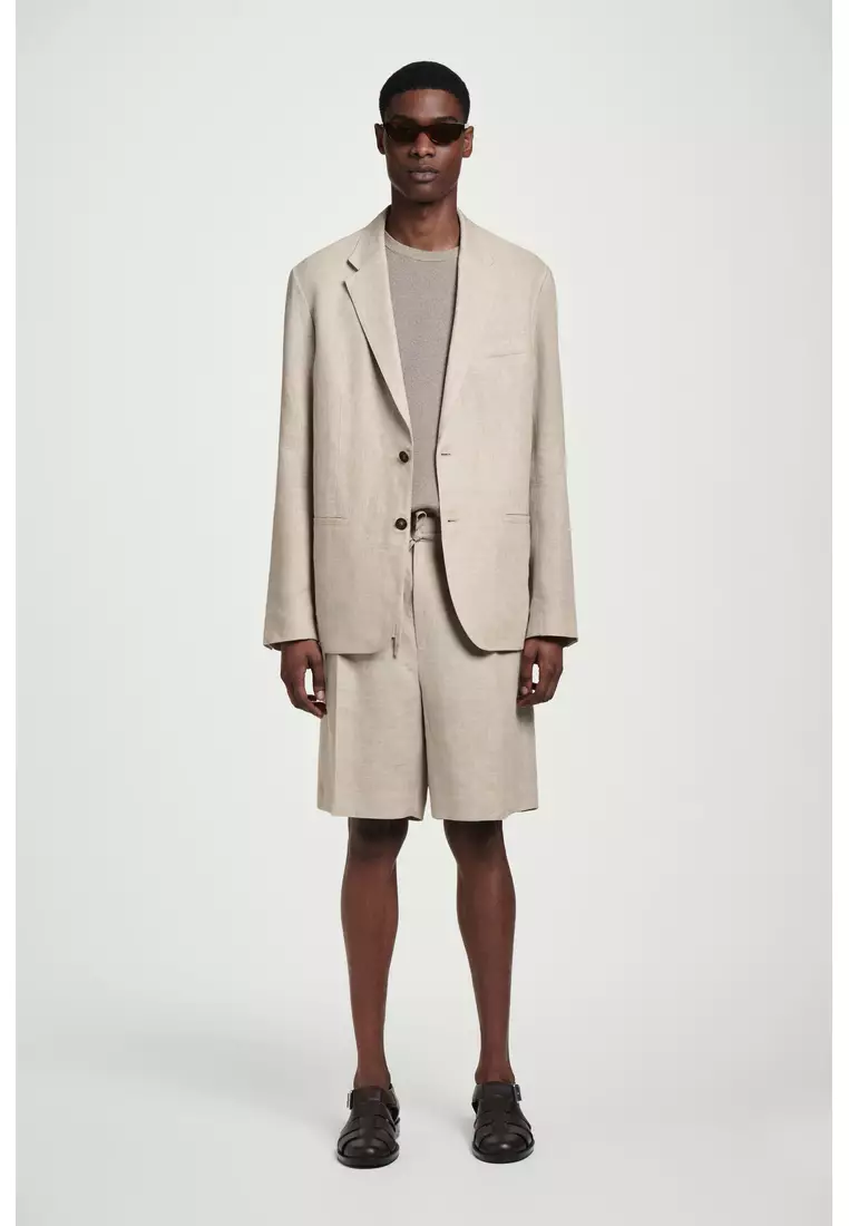 SINGLE-BREASTED LINEN BLAZER