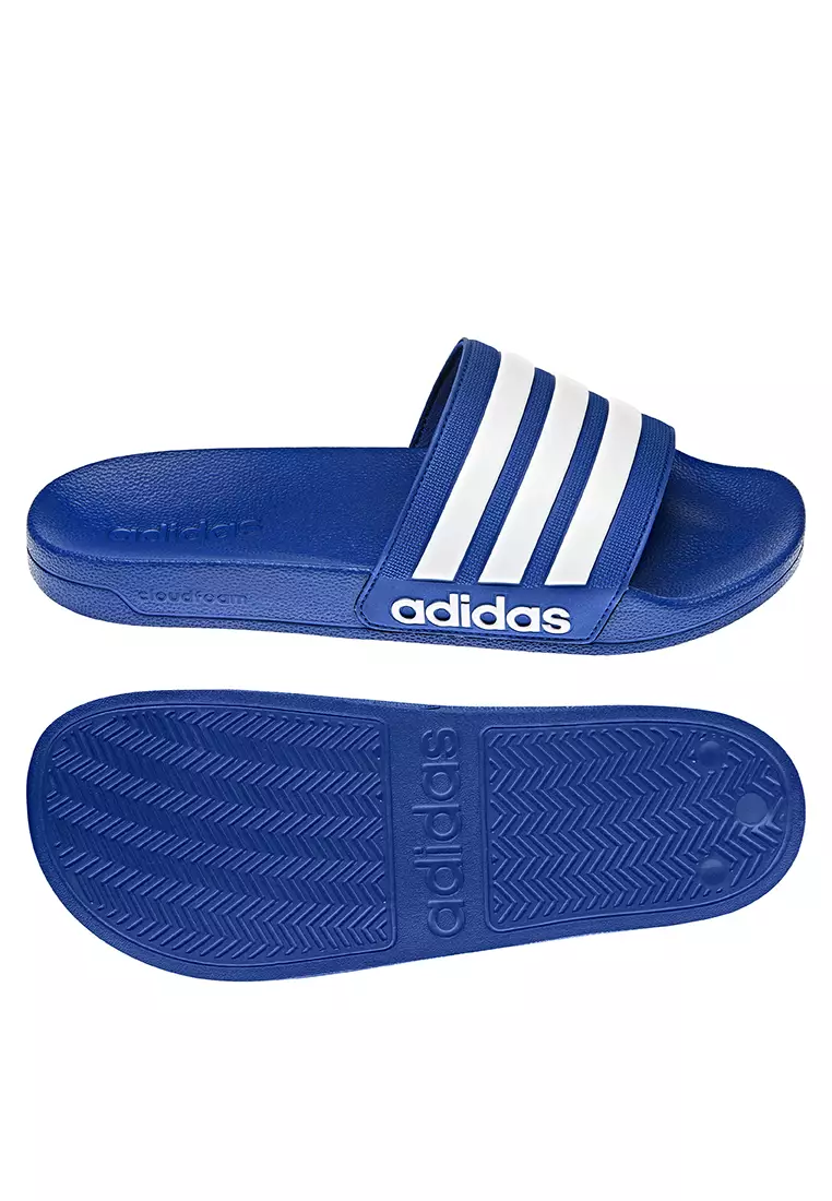 Royal blue adidas slides on sale