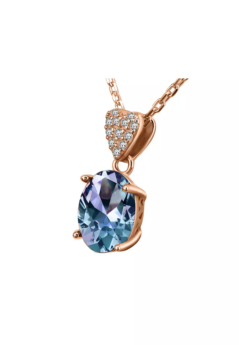 [ Alexandrite Collection ] Lyubov Pendant RG - Kalung Alexandrite s925 by Her Jewellery