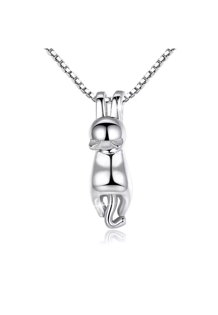 Buy 925 Signature 925 SIGNATURE Hanging Cat Necklace 2024 Online