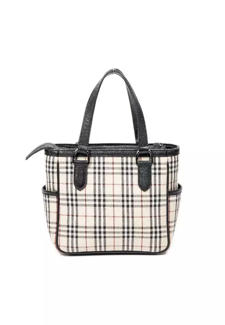 Burberry best sale zip tote