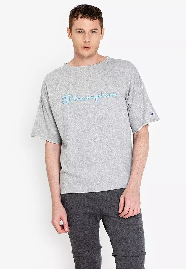 Japan Line Champion Short Sleeve Short Sleeve Crew Neck Sweatshirt