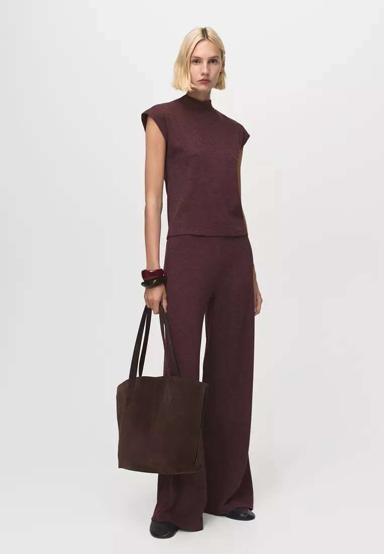 Knitted Trousers With Elastic Waistband