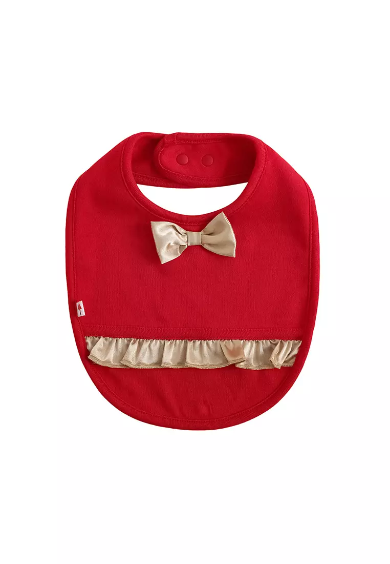 Vauva FW23 - Baby Girls Nordic Christmas Style Cotton Bib