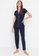 Trendyol navy Piping Detailed Knitted Pajamas Set 6D059AA48FE3CFGS_4