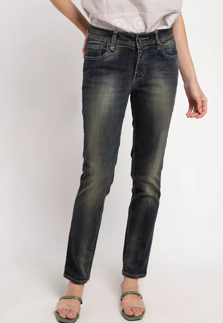 Celana Jeans Wanita Handmade Colour 00 Biru