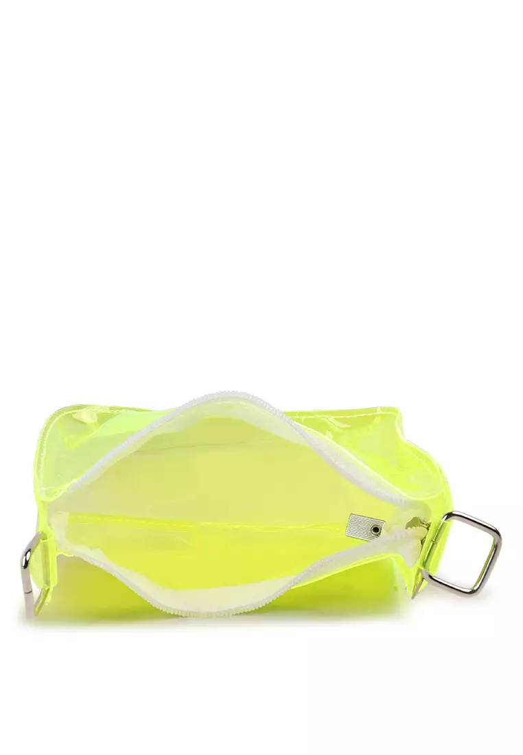 Tas Baguette Jelly Hijau Terang