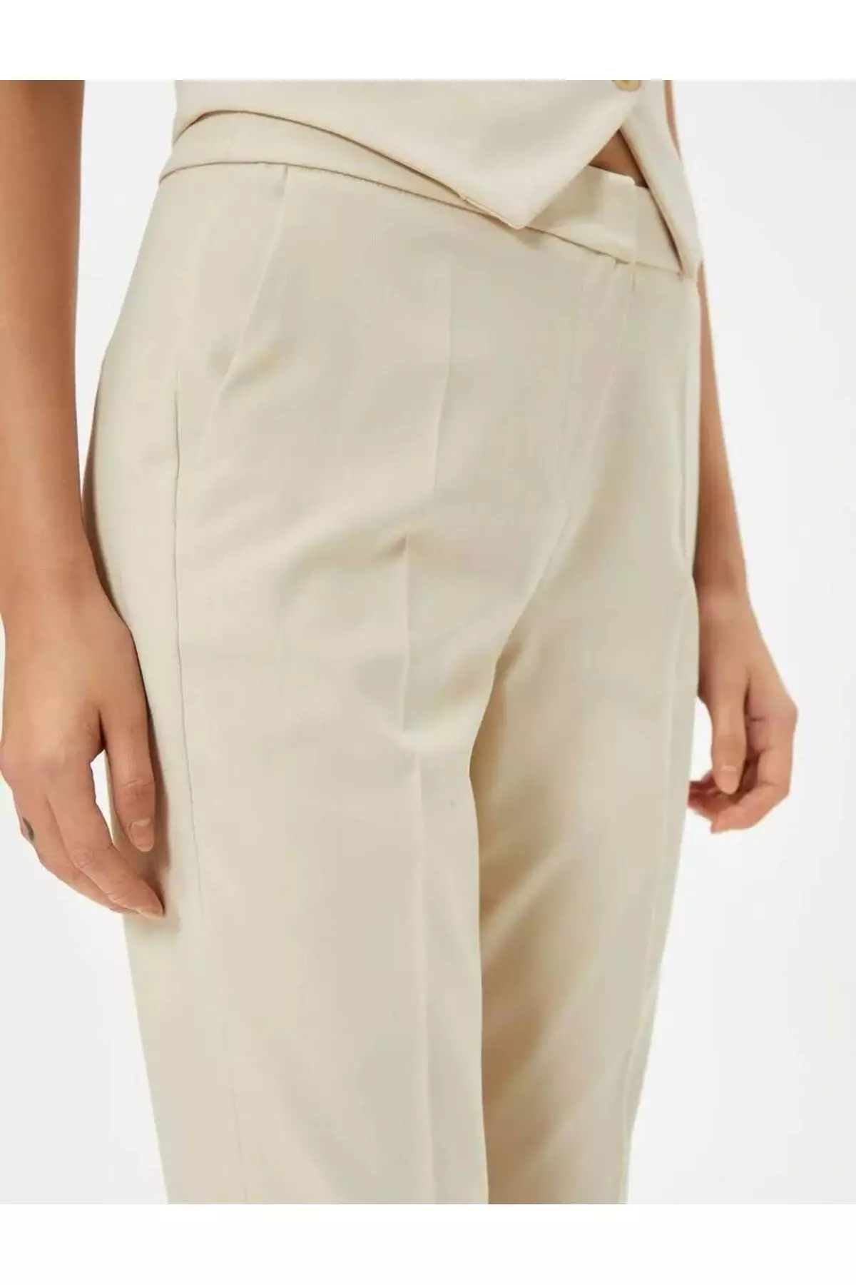 Cigarette Fabric Trousers