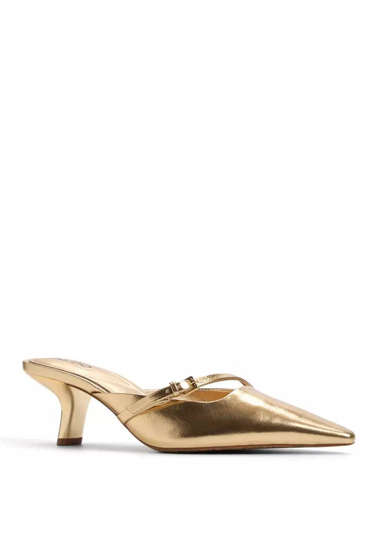 Goldenhaze Kitten Pump Heels