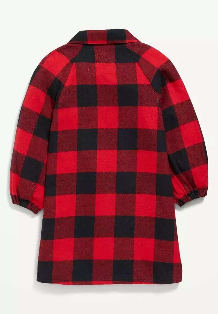 Toddler plaid shirt dress clearance