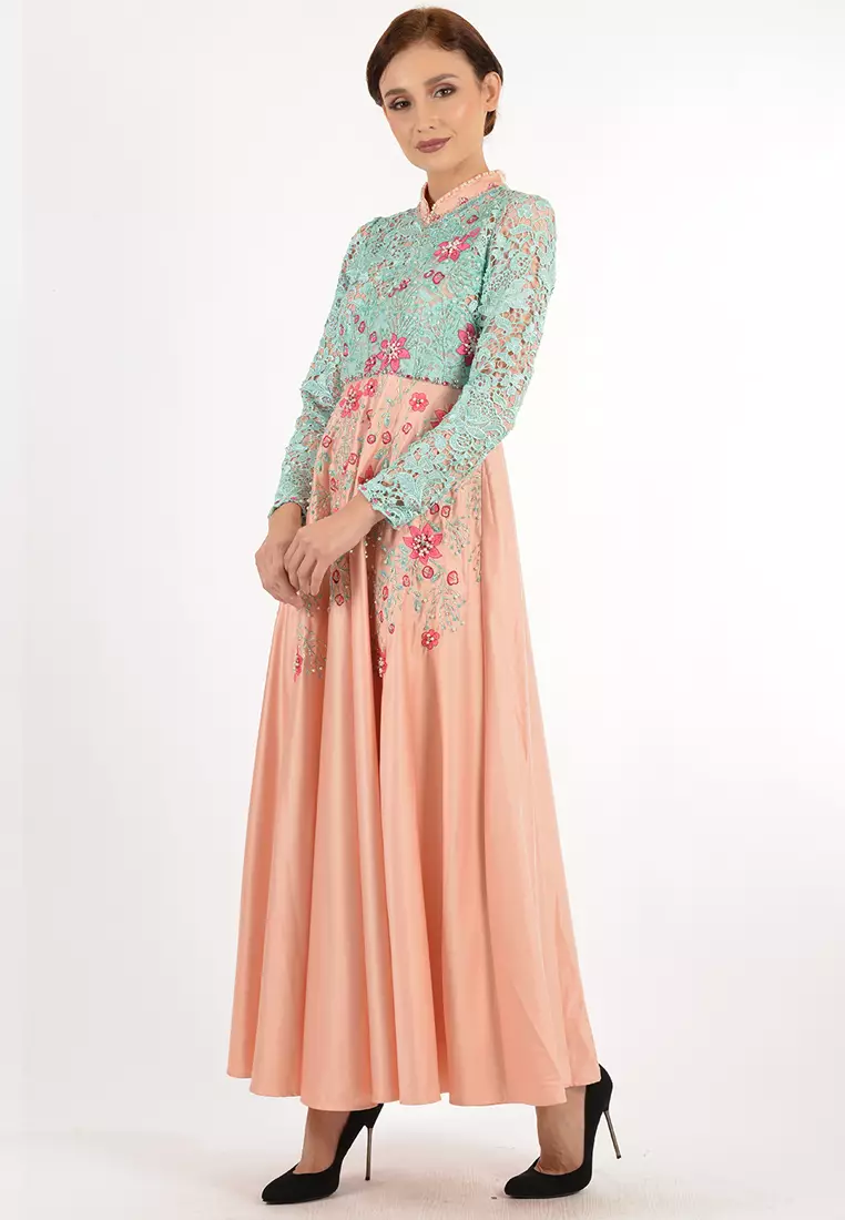 Bibiq Gamis Brokat Satin