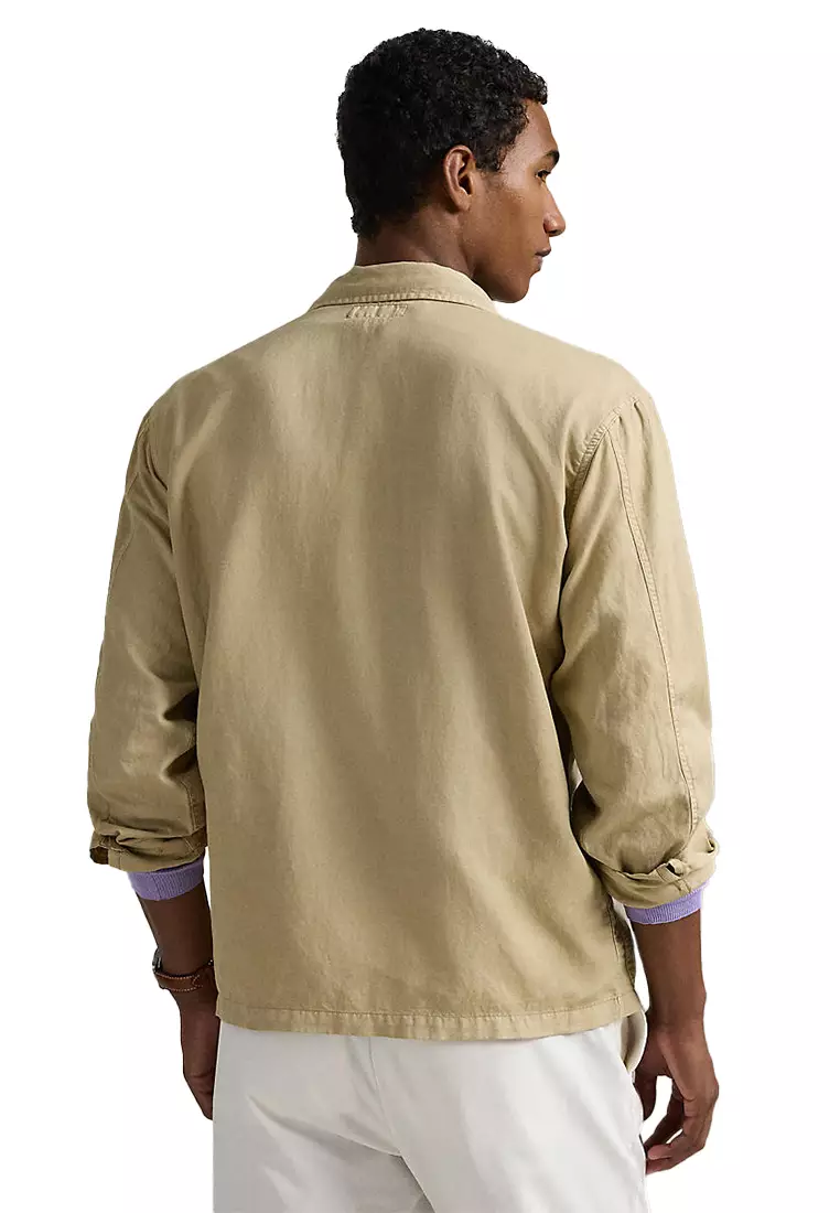 Linen-Cotton Overshirt
