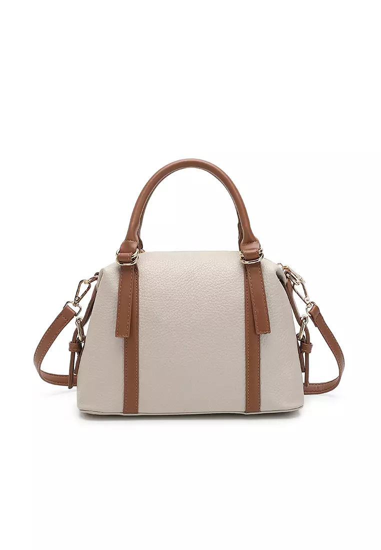 Women's Top Handle Bag / Sling Bag / Crossbody Bag / Shoulder Bag (Tas Tangan Wanita / Tas Selempang Wanita / Tas Bahu Wanita) - Abu-Abu