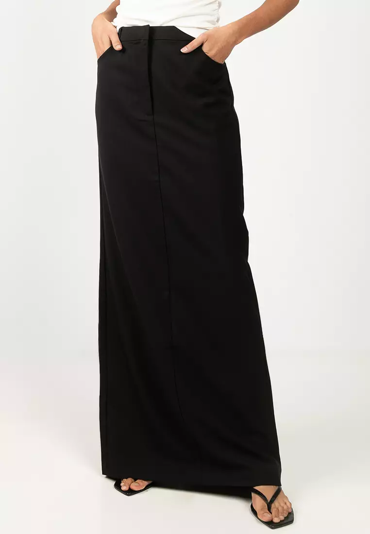 Buy Mango Long Pencil Skirt With Opening 2025 Online ZALORA