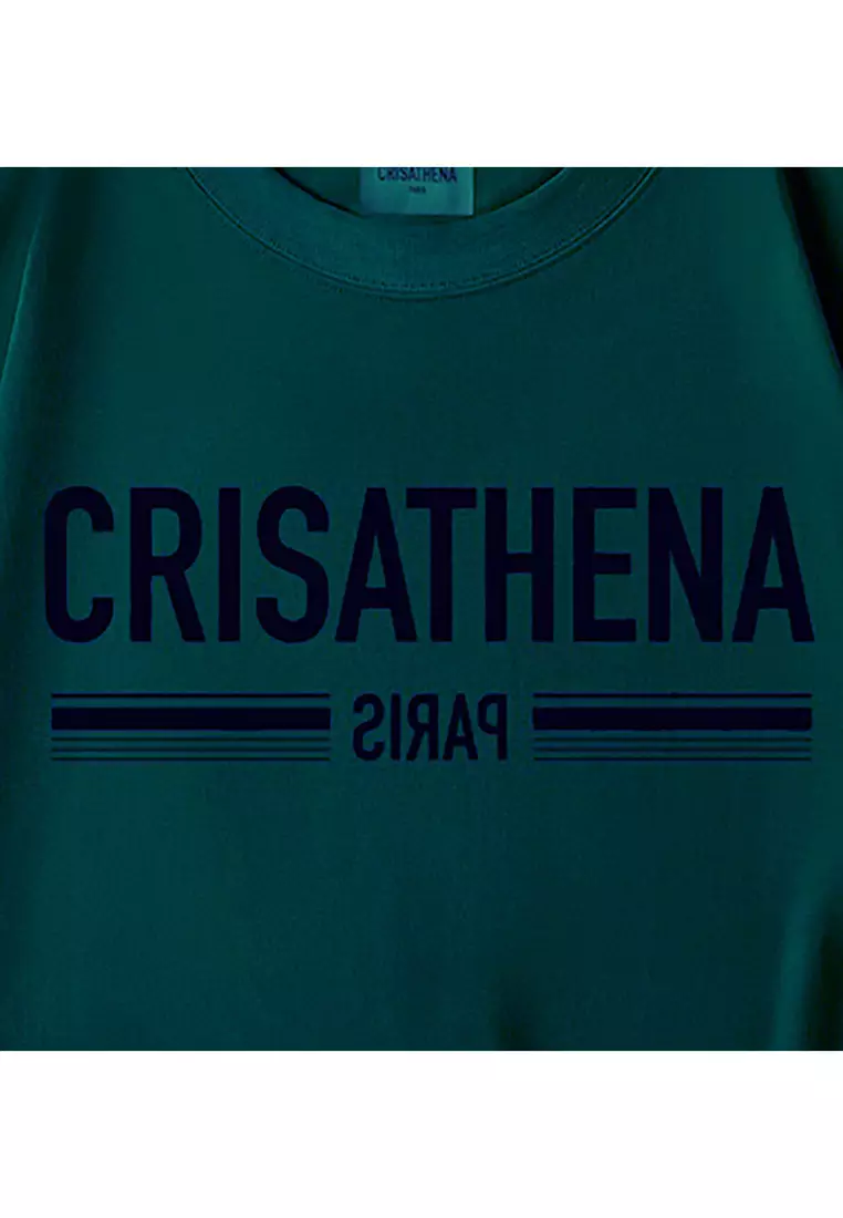 Crisathena Paris T-Shirt in Dark Green