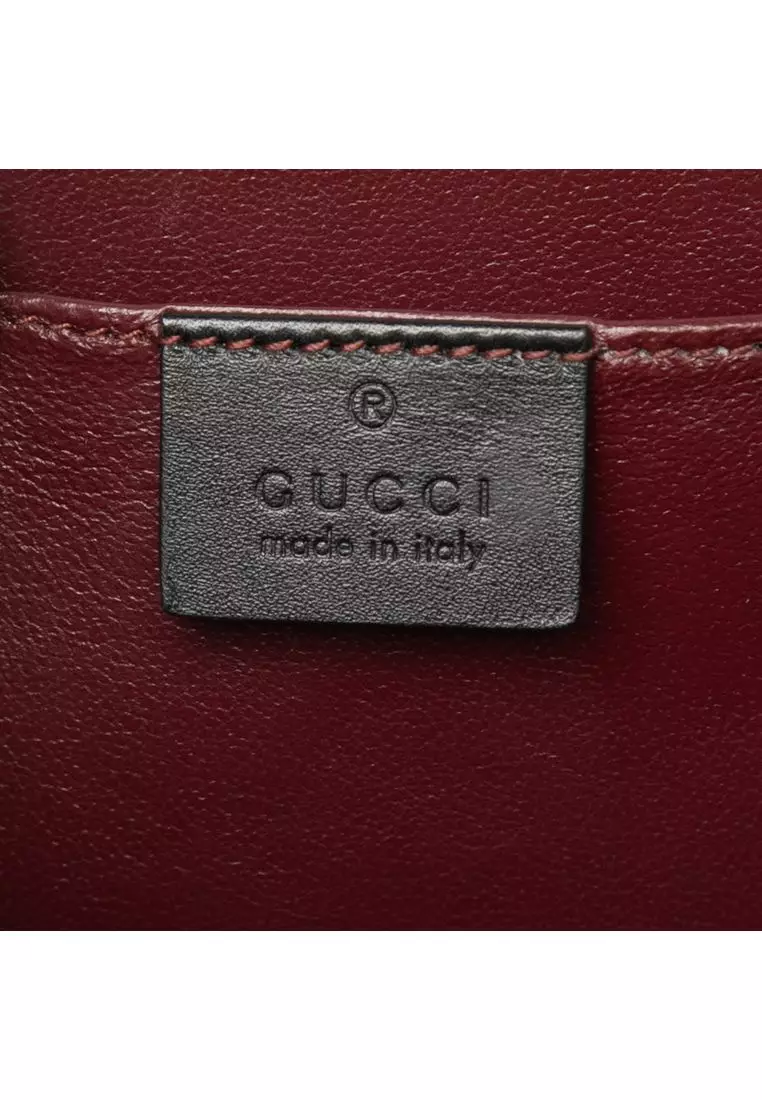 Pre-Loved Gucci Mini Patent Sylvie 1969 Top Handle Bag