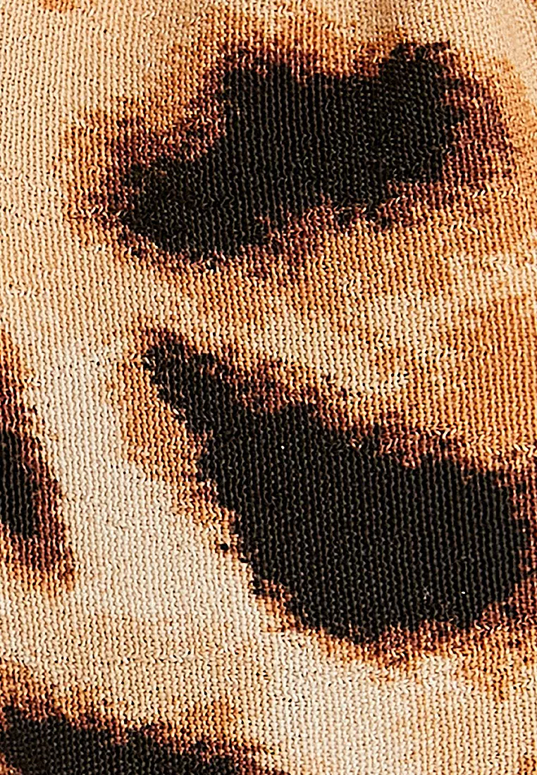 Viscose Leopard Crop Top