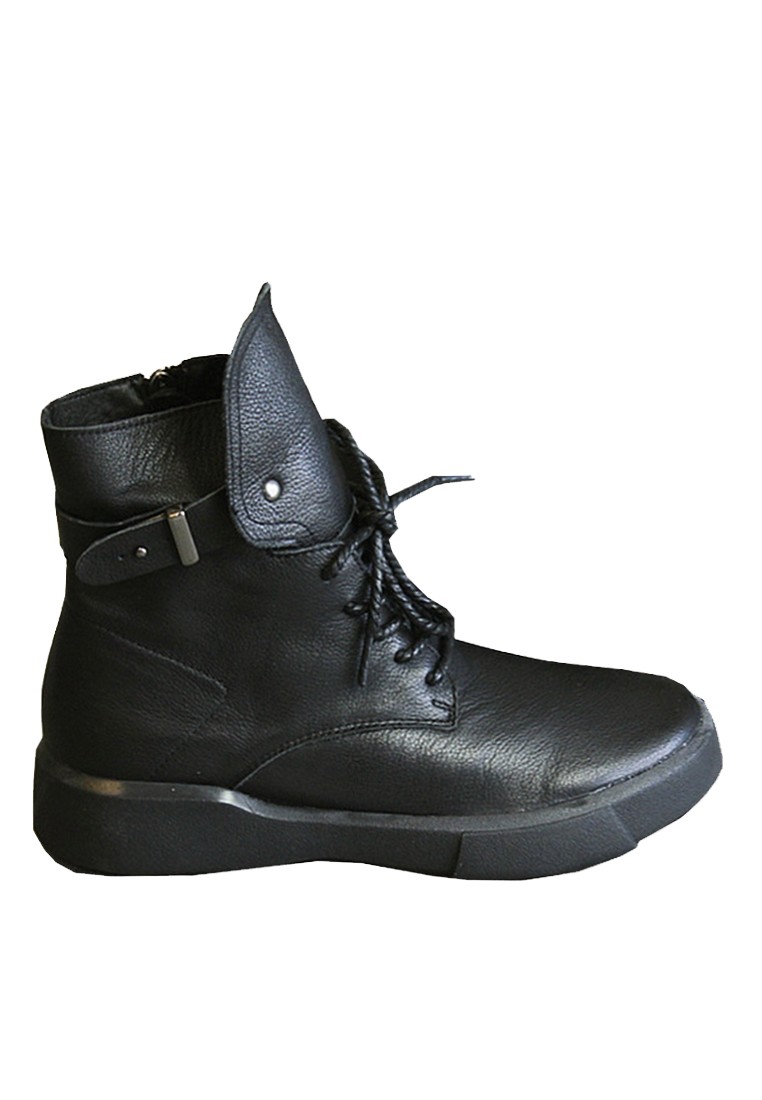 VANSA Top Layer Cowhide Lace-up Ankle Boots VSW-B23910