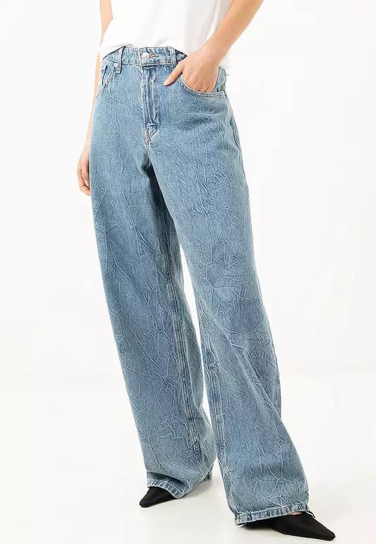 Mid-Rise Straight Jeans