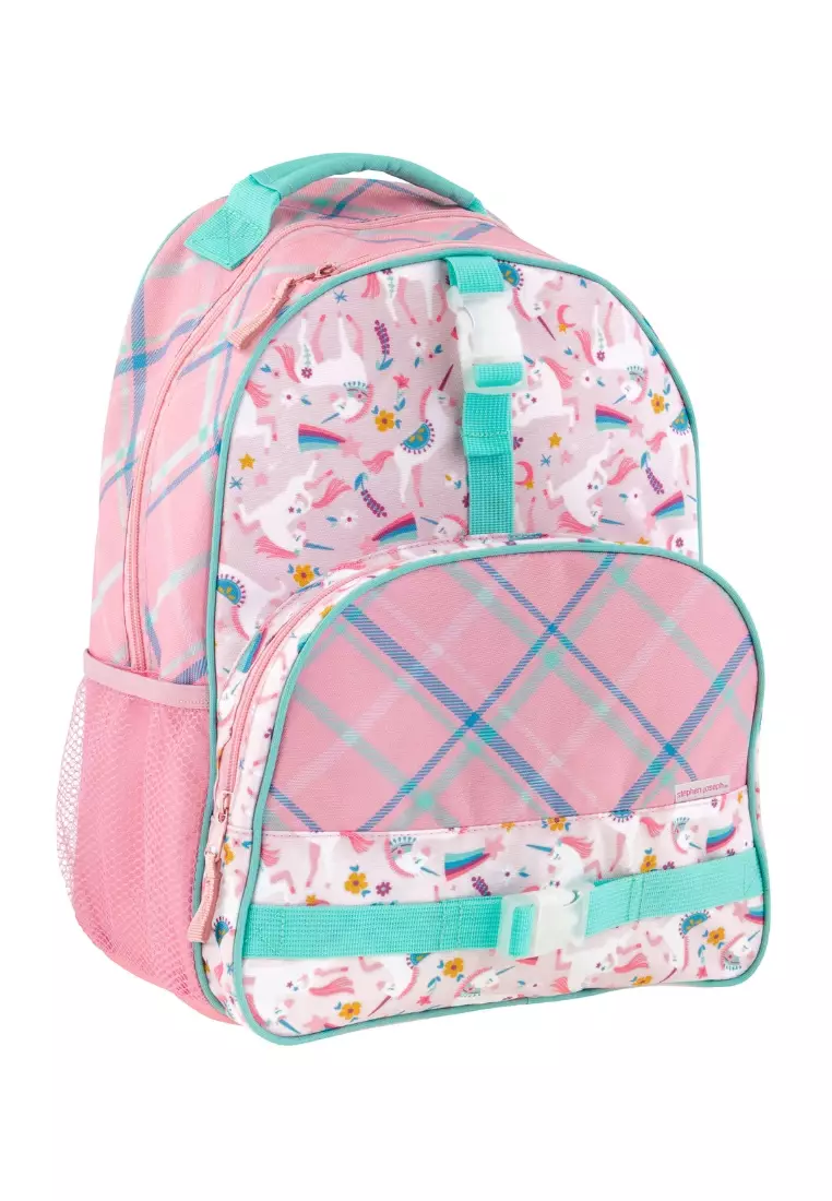 All Over Print Backpack with Lunch Bag for Kids Pink Unicorn AOP