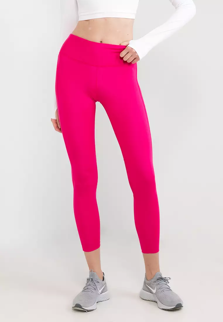 Nike Pink Just Do It Workout High Waist Leggings XS Fast Ship in 2024