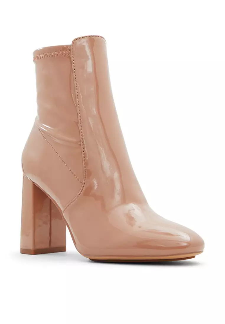 Aldo patent boots cheap