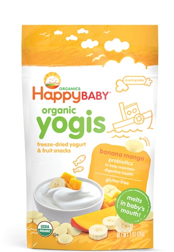 Happy Family Happy Family Happy Baby Organic Yogis - Banana Mango, 28 g F5E16ES8346BF1GS_1