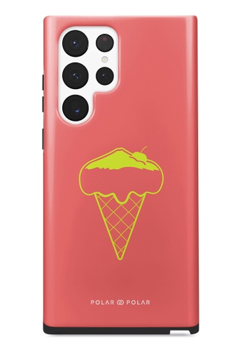 Polar Polar orange Fujisan Coral Ice Cream Samsung Galaxy S22 Ultra 5G Dual-Layer Protective Phone Case (Glossy) 939B2AC6AFE2C6GS_1