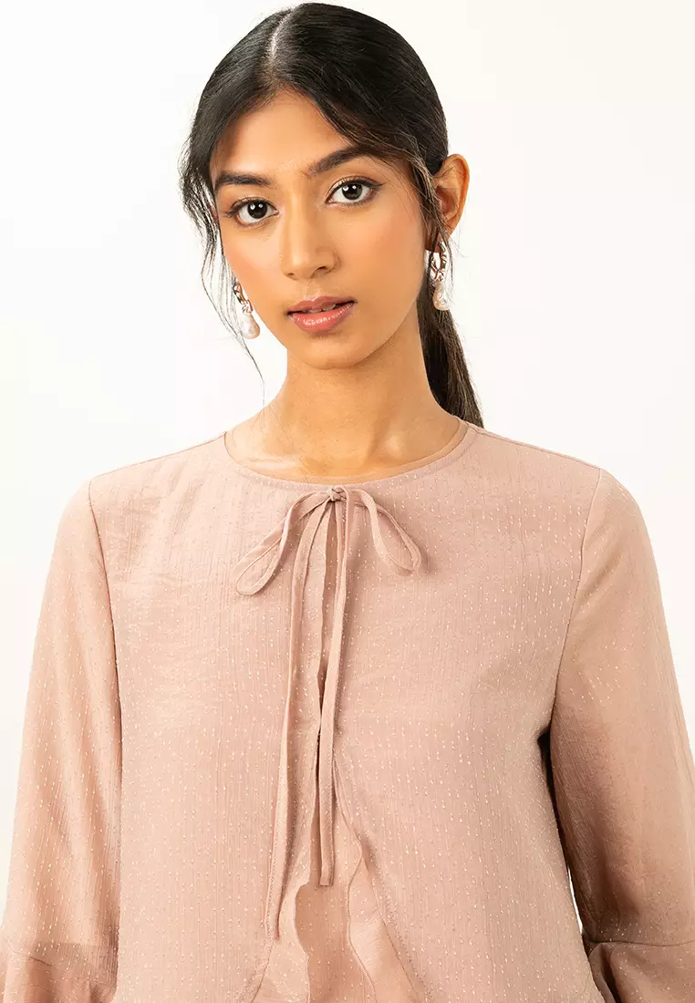 Anya Maxi Flounce Dress