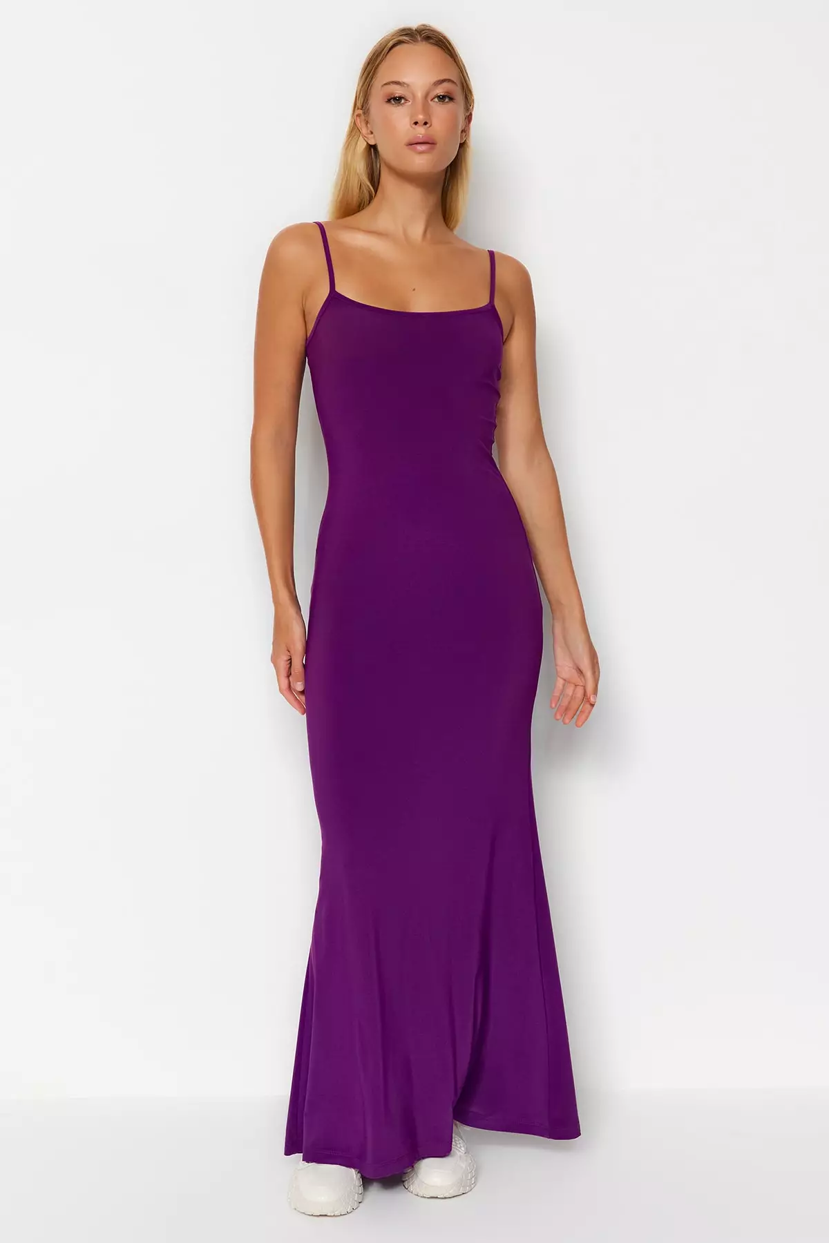 Purple on sale flowy dress