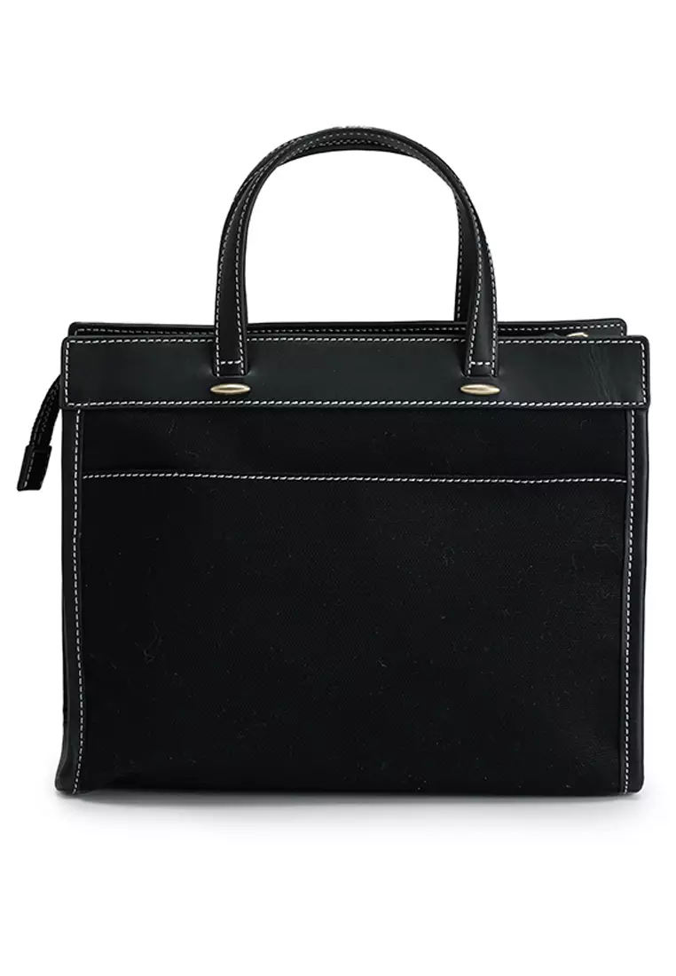 Canvas Small Top-Handle Bag