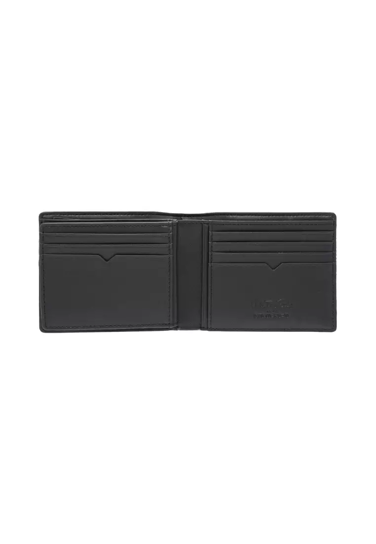 Valentino Rudy Italy Men's Fabric + Leather Mid Flap Wallet 0468000-630