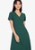ZALORA BASICS green Short Sleeve Hi-Low Dress 238E1AAB75237CGS_7