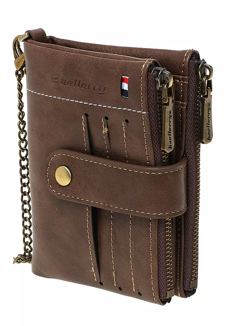 Dompet Pria Model Lipat Casual Wallet Staylish Design Many Slot Material Leather Kulit ORIGINAL