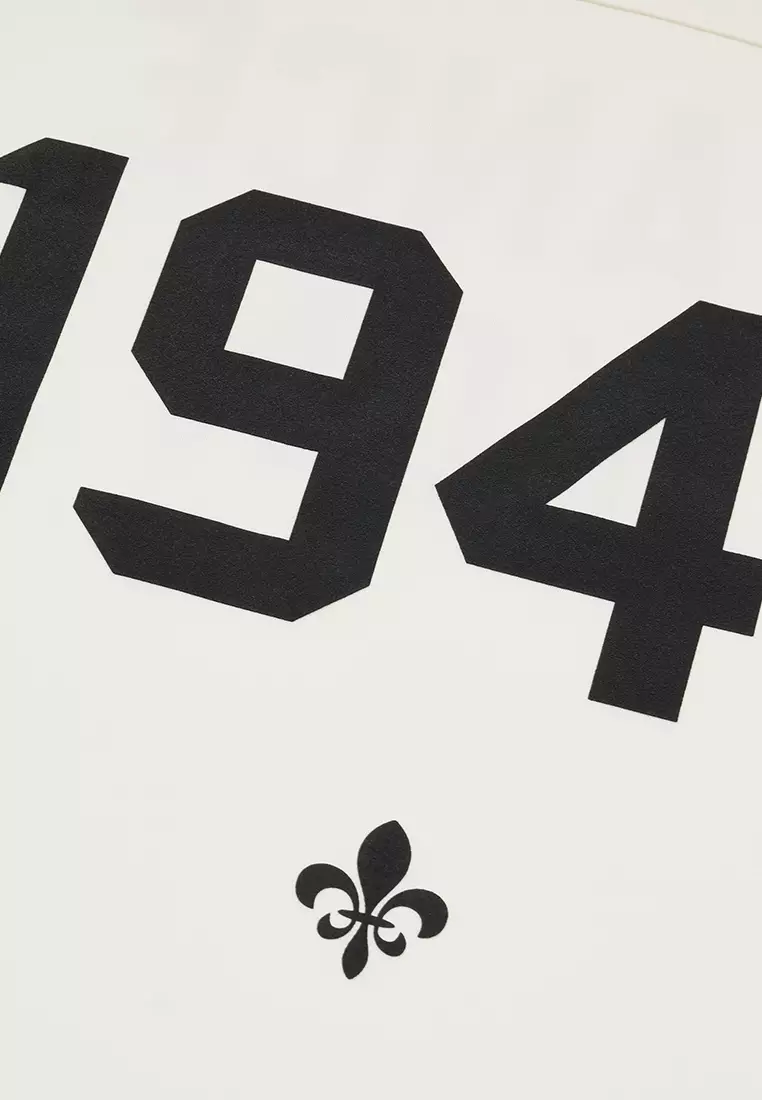 男裝 LOGO 復古風格寬鬆落肩T裇