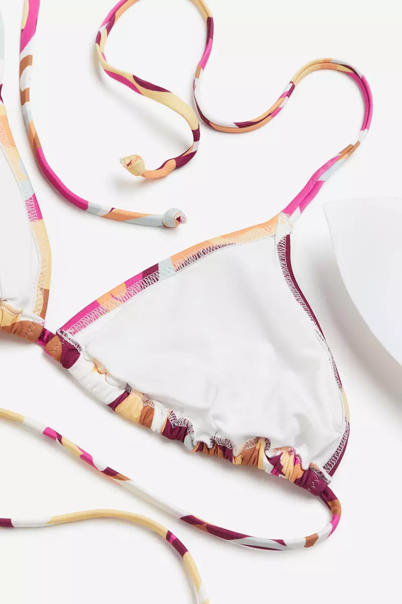 Padded triangle bikini top