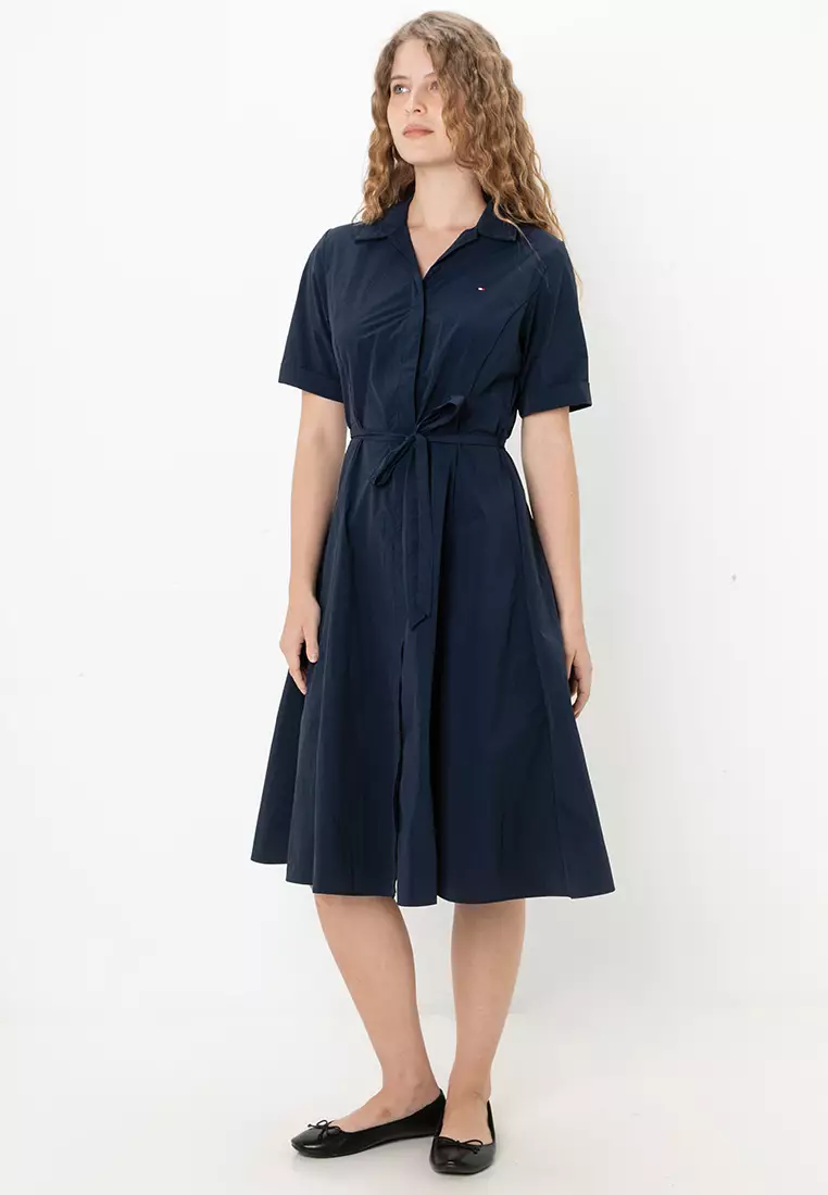 Buy Tommy Hilfiger Tie Waist Shirt Dress Tommy Mainline Online