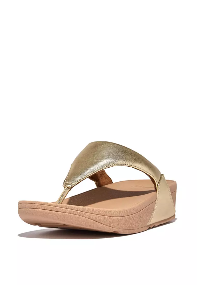 LULU Women's Leather Toe-Post Sandals - Platino (I88-675)