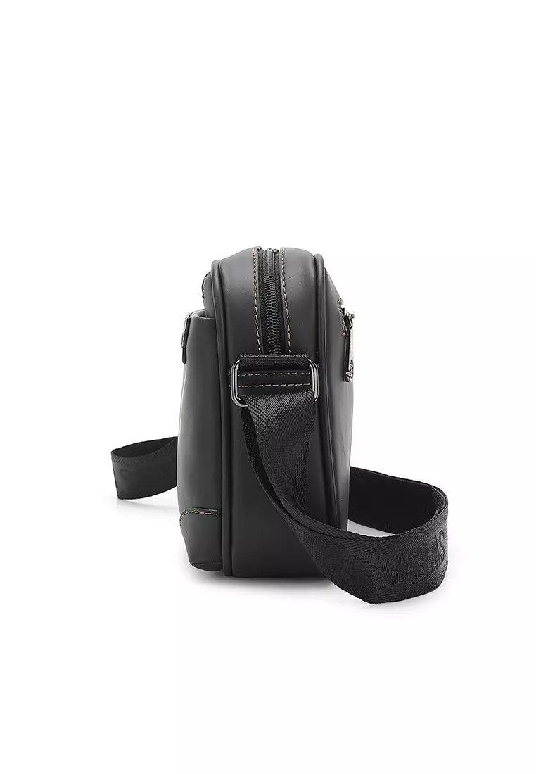 Men's Sling Bag / Crossbody Bag - Black