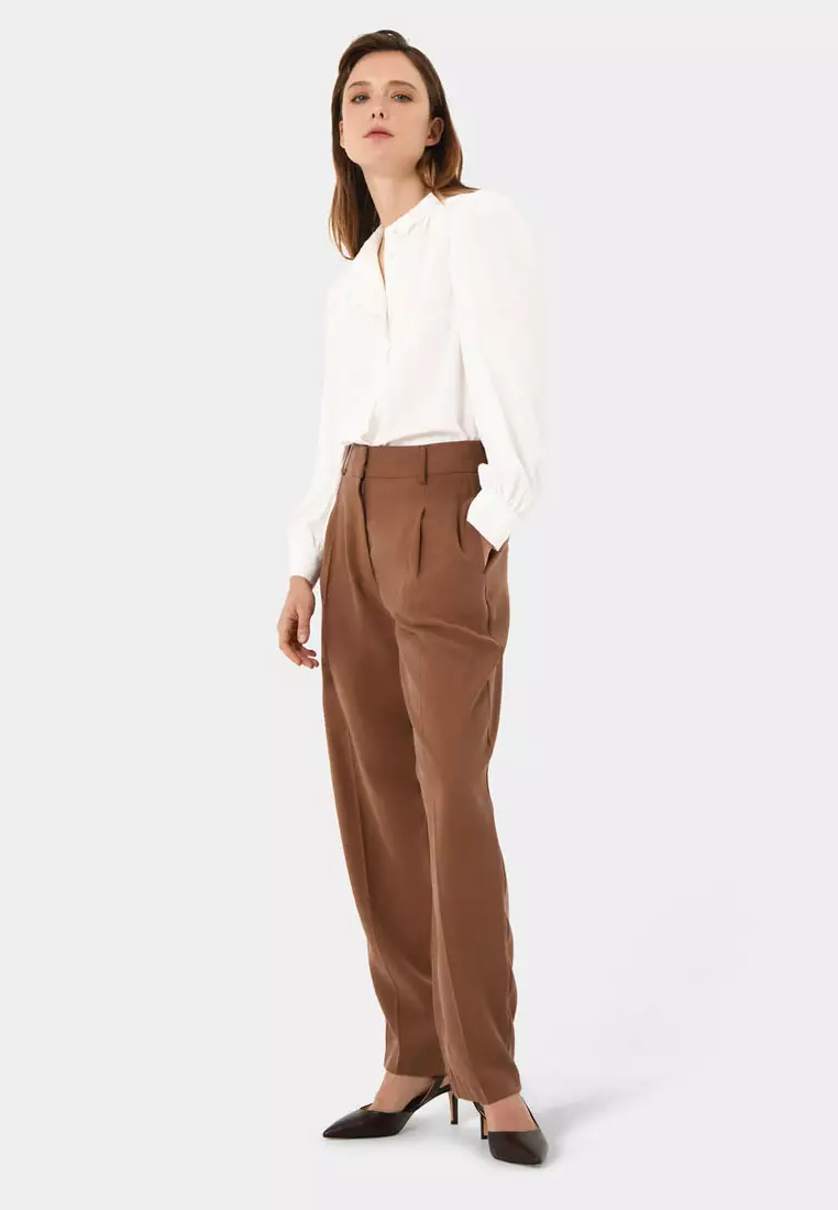 Hazel Belted Tapered Pant