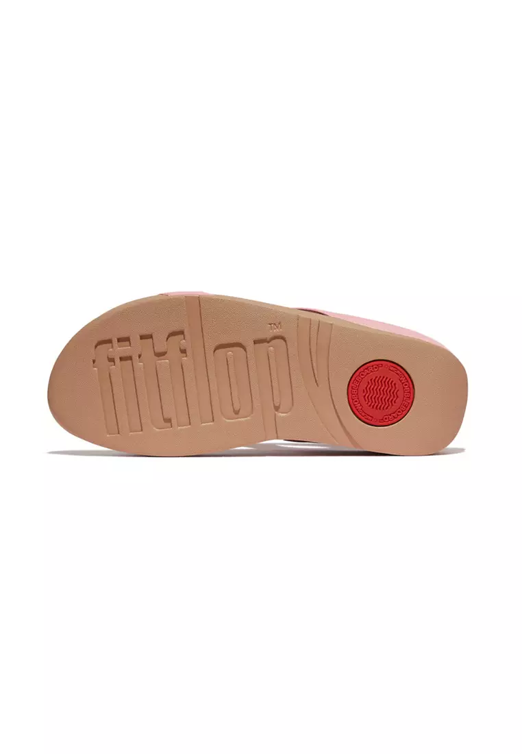Fino Multi-stone Leather Slides - Soft Blush