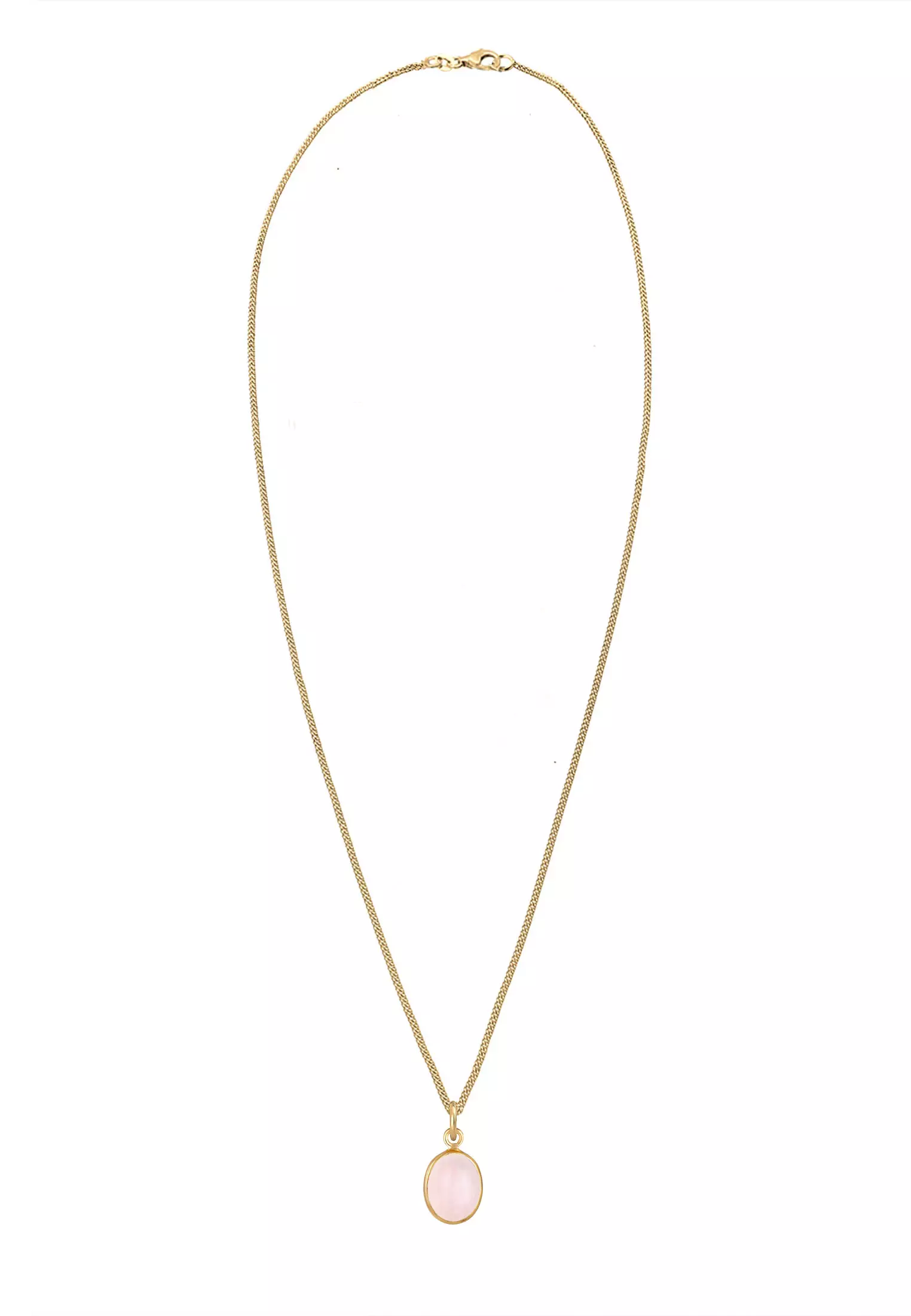 Buy Elli Germany Necklace Pendant Oval Minimal Trend Basic Rose - Main Image
