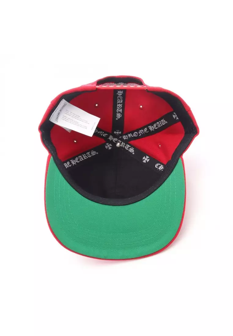 Pre-Loved Chrome Hearts CHロゴ刺繍 cap hat cotton Red