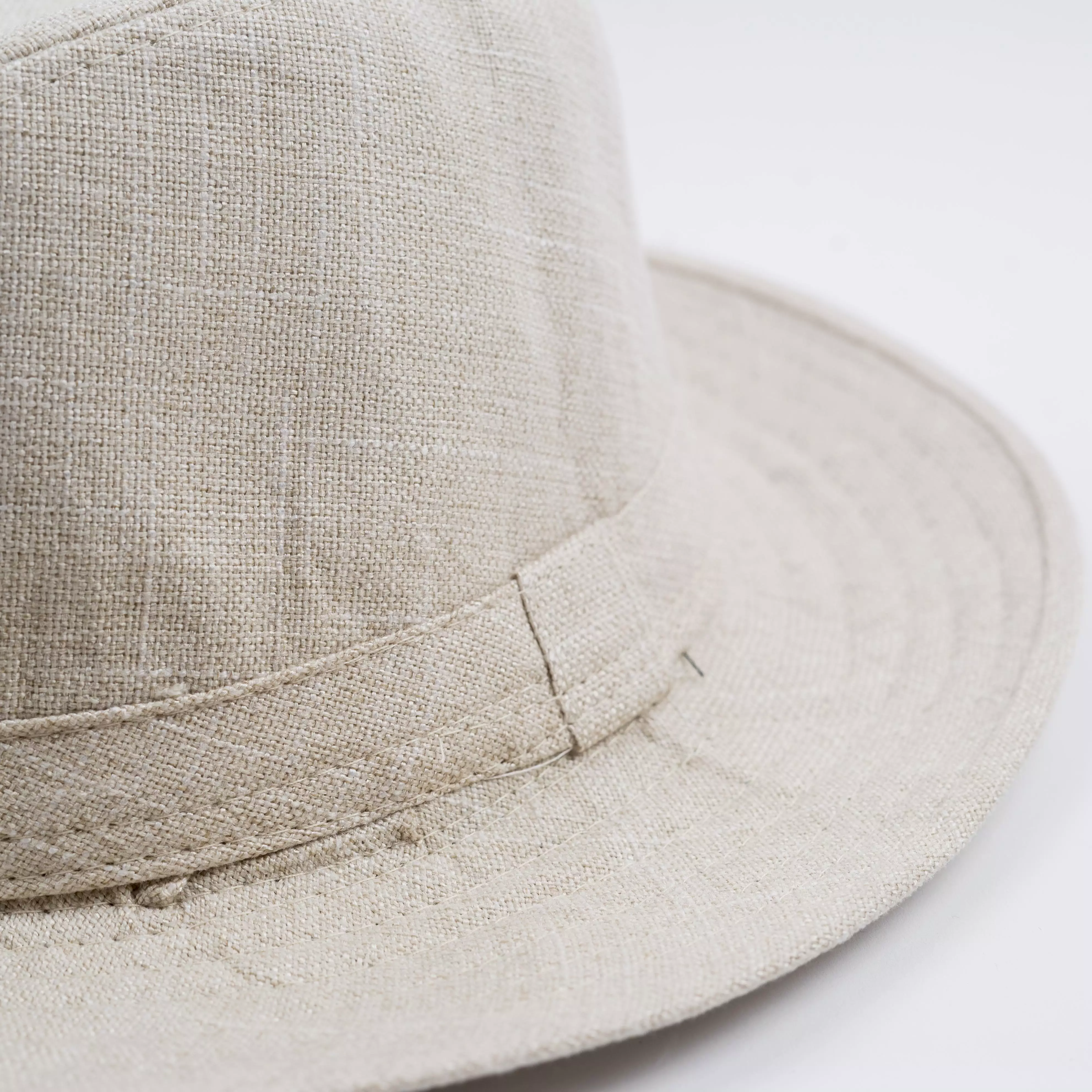 Houseofcuff Topi Panama Hat Fedora Pantai Cowboy Lebar Unisex Putih