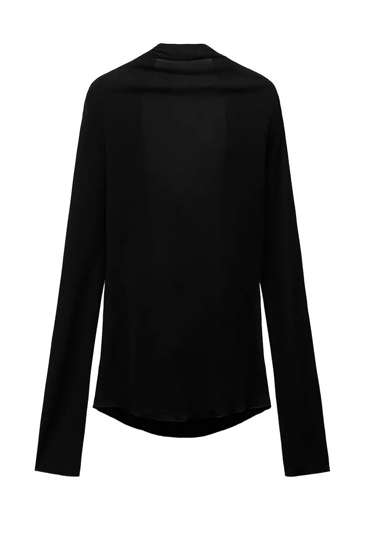 ZARA Open Back Drape Top 2025 | Buy ZARA Online | ZALORA