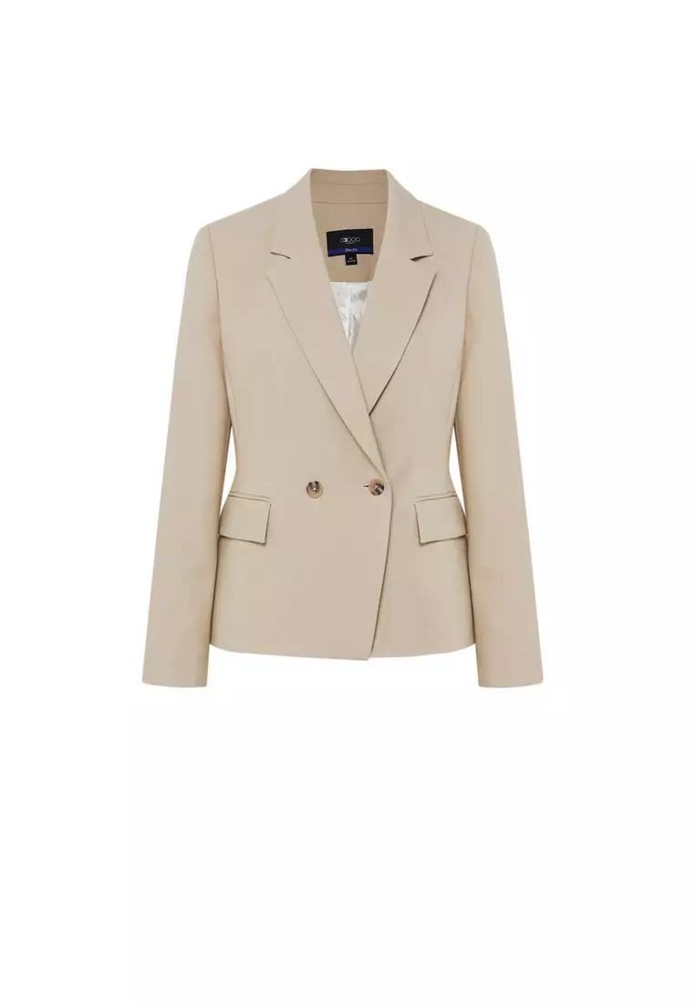 長袖修身西裝外套