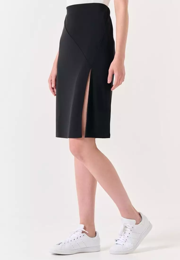 Buy Jimmy Key High Waist Slit Skirt 2024 Online