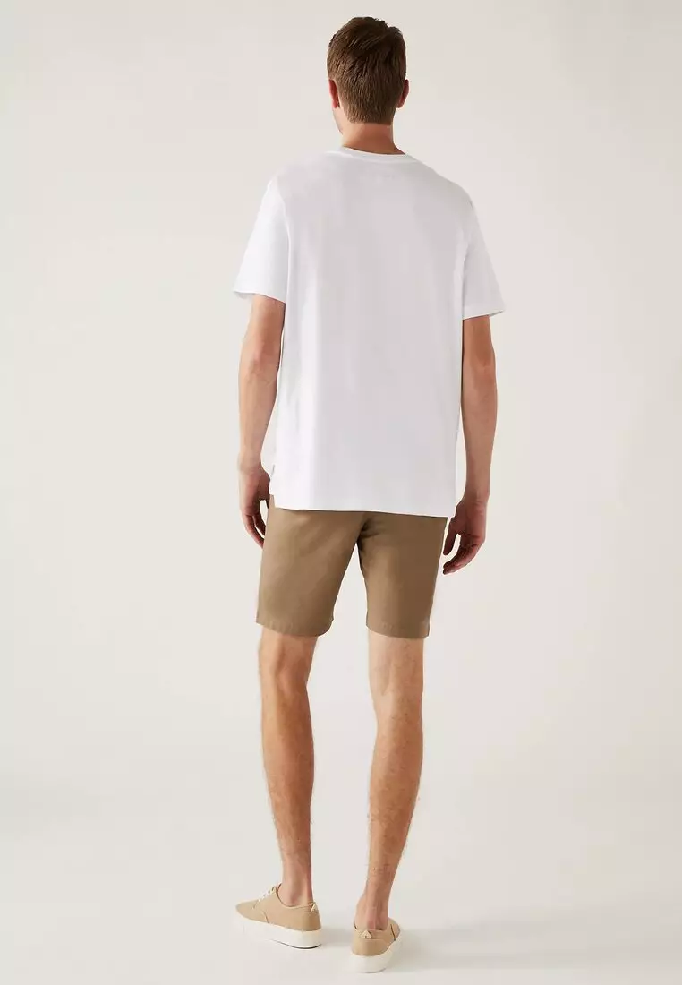 2pk Pure Cotton Jersey Shorts